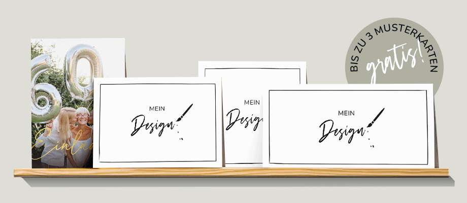 Jetzt Einladung mit eigenem Design gestalten!